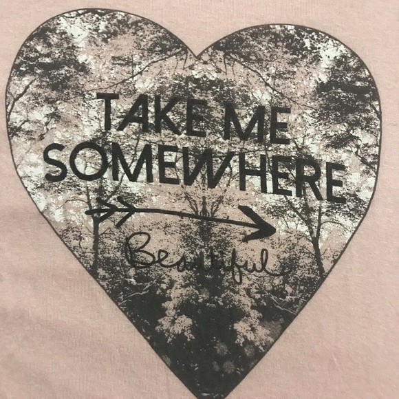 light pink long sleeve logo top - Picture 3 of 3